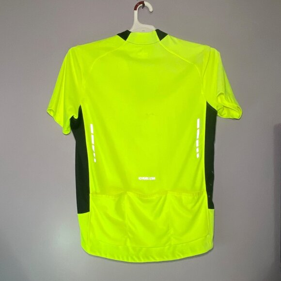 Pearl Izumi Select Mens Cycling Jersey Mid-zip Medium Neon Yellow Reflective - Picture 3 of 5